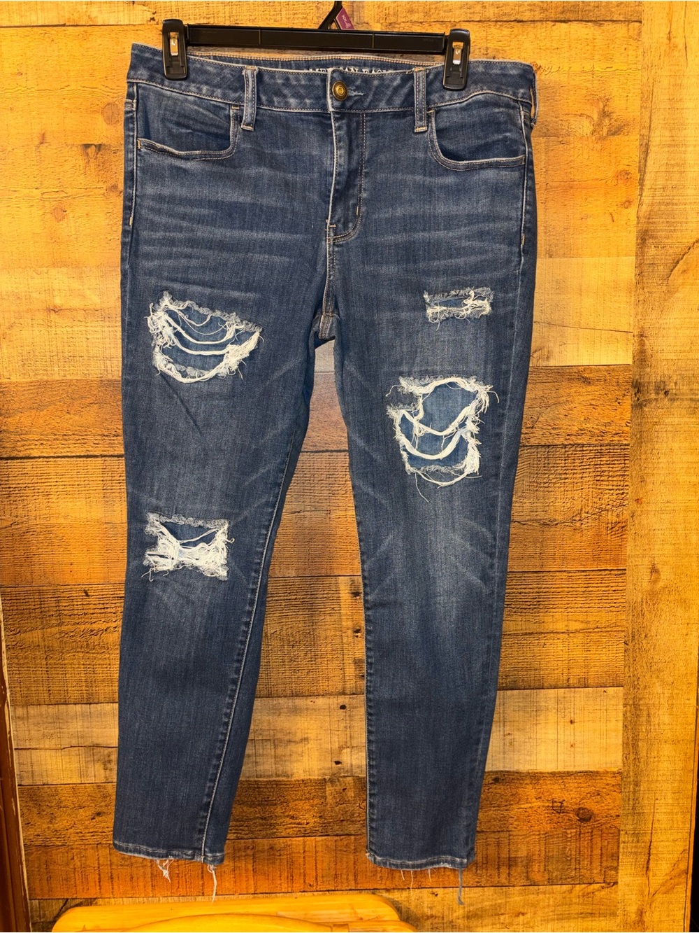 American Eagle Distressed Skinny Jeans Jegging